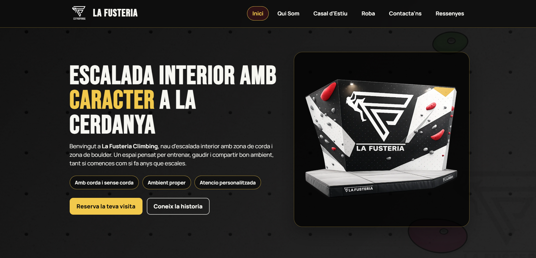 Preview de la web de La Fusteria