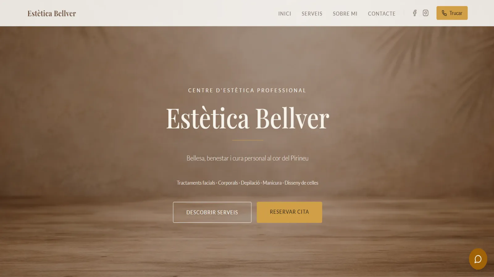 Preview de la web de Estética Bellver